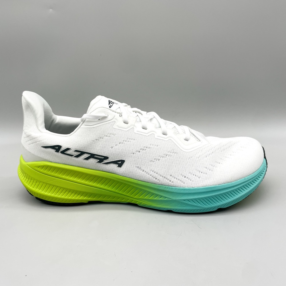 Altra Mens 13 Experience Flow 2 Road Running Shoes White Gym Training Sneaker